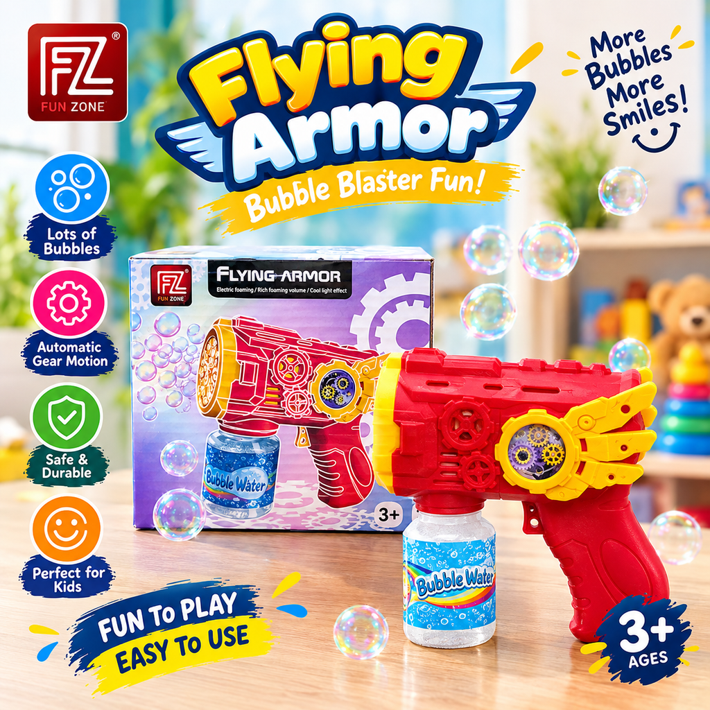 Gear Wing Bubble Gum For Kids_Automatic Bubble Machine Gun
