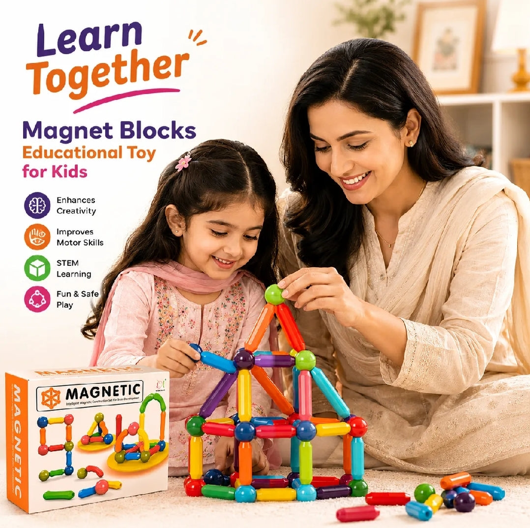 Magnetic Construction Set | Creative Learning Toy