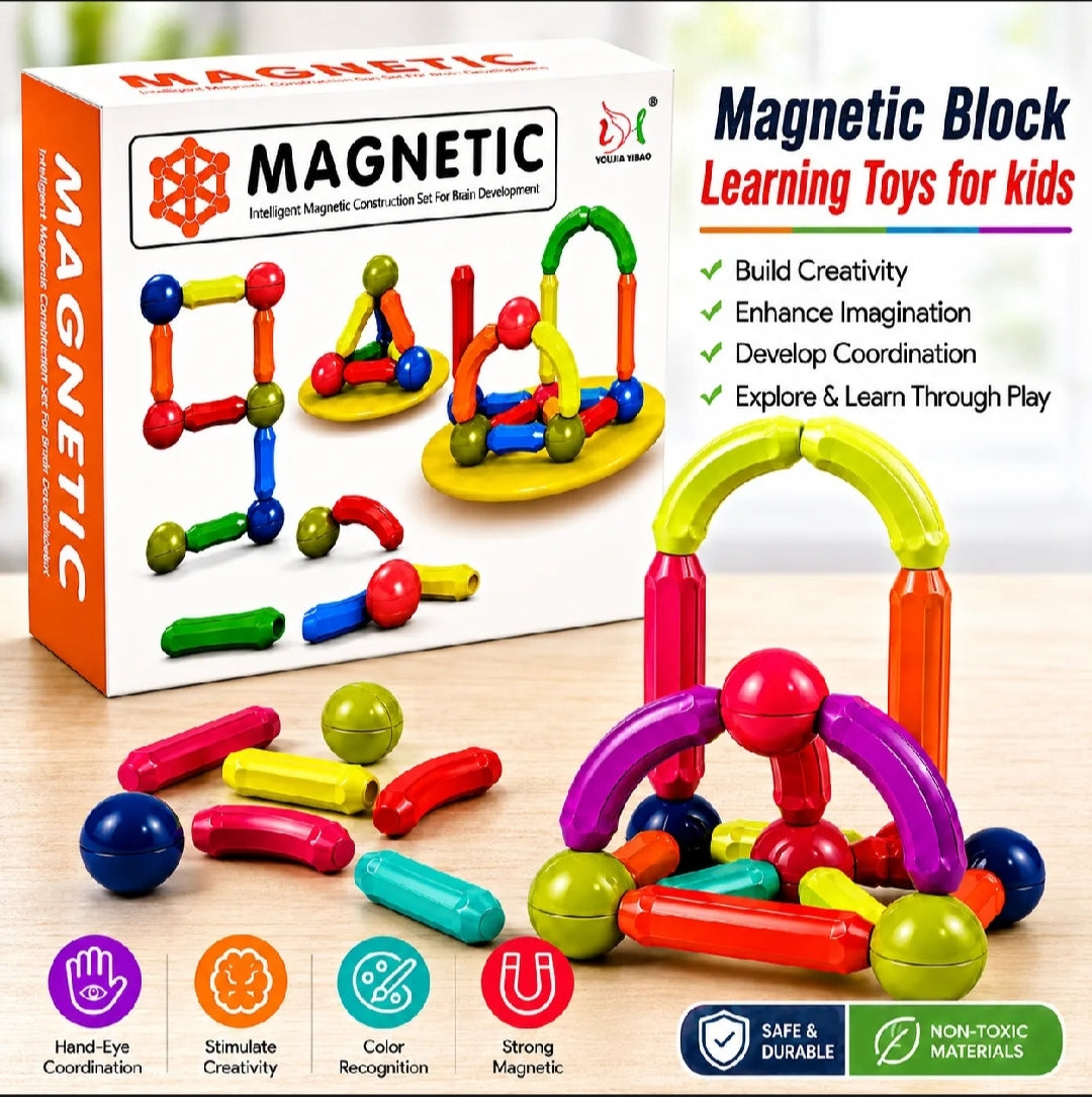 Magnetic Construction Set | Creative Learning Toy